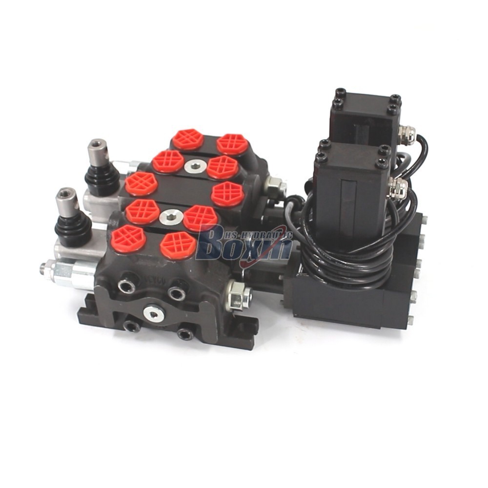 OEM/ODM and Custom Design DCV60 Electric Motor 2 Spool Sectional Directional Valve main image